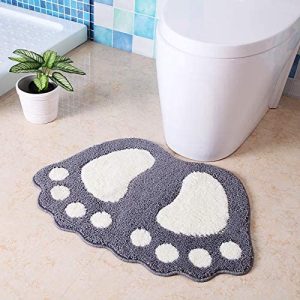 Cute Feet Shaped Bathroom Mat