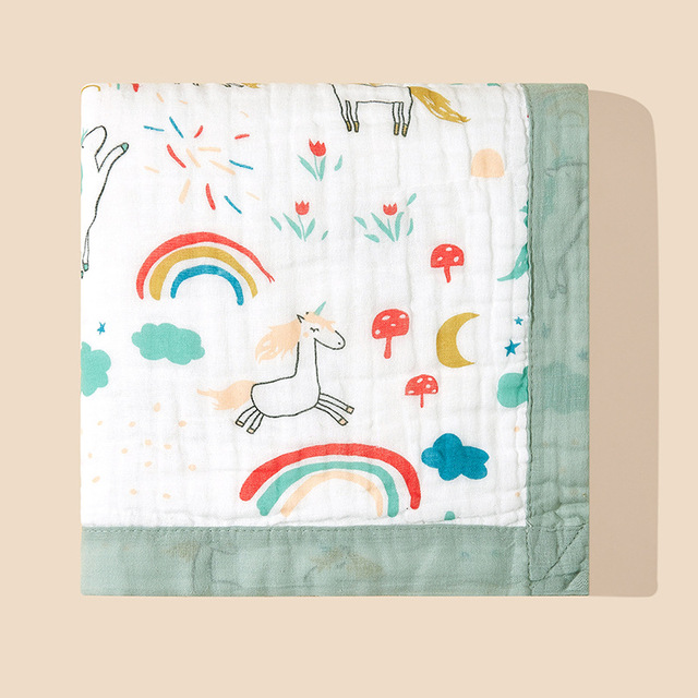 Pure Cotton Cartoon Pattern Baby Blankets - Image 4